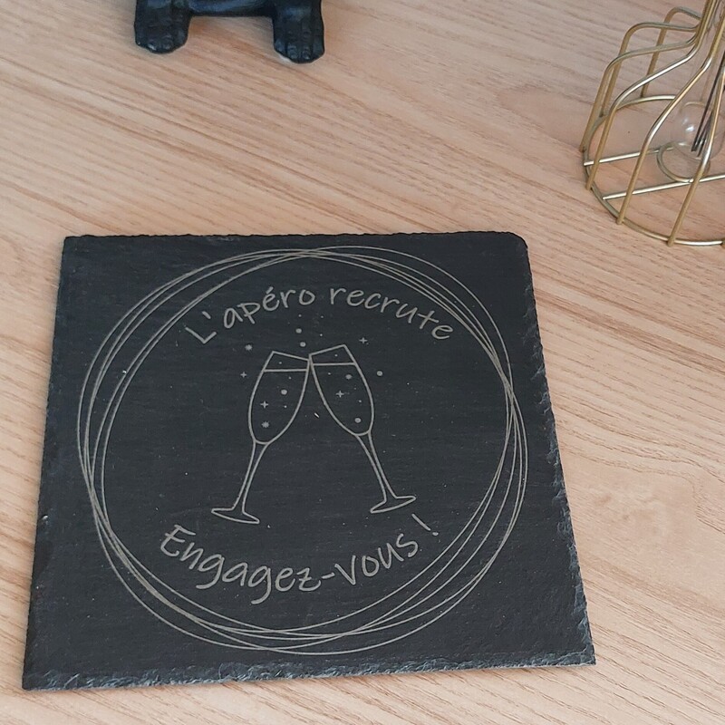 Plateau de service en ardoise