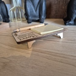 Bloc note post-it avec stylo à poser