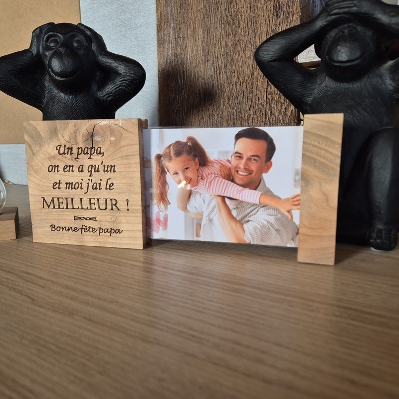 Cadre photo 10x15 avec espace à message