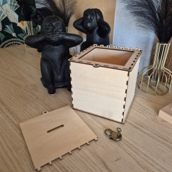 Tirelire cube