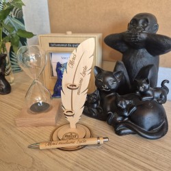 Stylo avec support plume