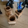 Pot à crayons en bois massif