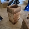 Pot à crayons en bois massif