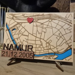 Carte géo de ville à poser